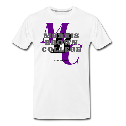Morris Brown College Classic HBCU Rep U T-Shirt - white