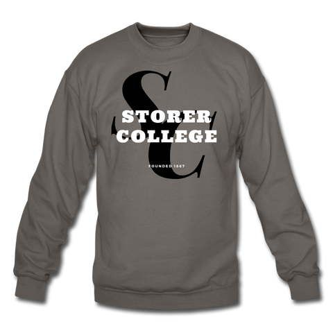 Storer College Classic HBCU Rep U Crewneck Sweatshirt - asphalt gray