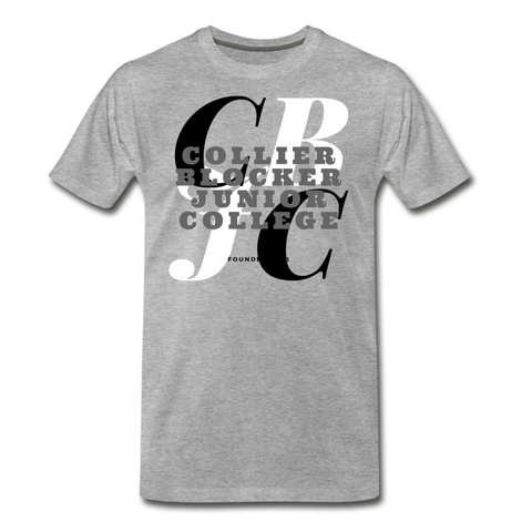 Collier Blocker Junior College Classic HBCU Rep U T-Shirt - heather gray