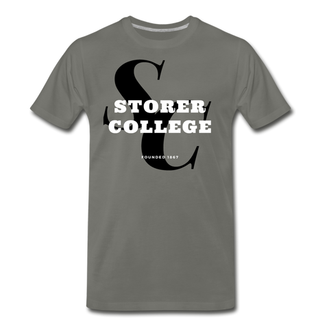 Storer College Classic HBCU Rep U T-Shirt - asphalt gray