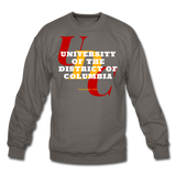 University of the District of Columbia (UDC) Classic HBCU Rep U Crewneck Sweatshirt - asphalt gray