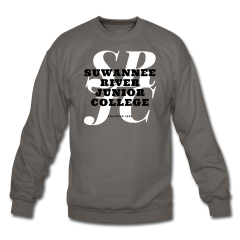 Suwanee River Junior College Classic HBCU Rep U Crewneck Sweatshirt - asphalt gray