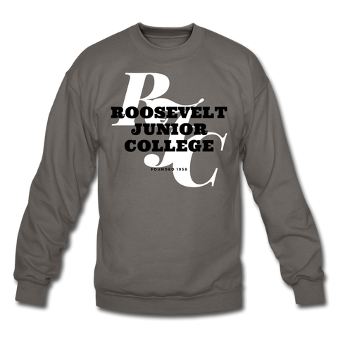 Roosevelt Junior College Classic HBCU Rep U Crewneck Sweatshirt - asphalt gray