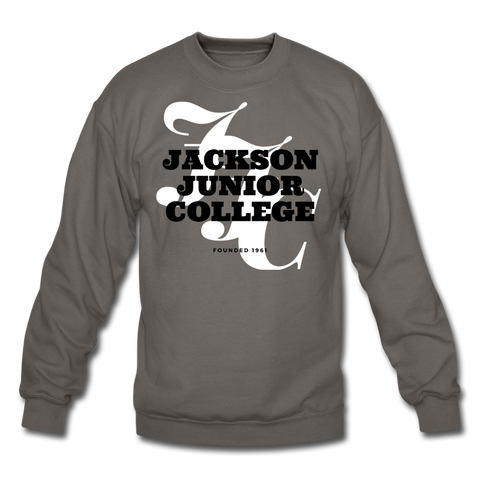 Jackson Junior College Classic HBCU Rep U Crewneck Sweatshirt - asphalt gray