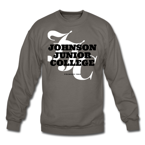 Johnson Junior College Classic HBCU Rep U Crewneck Sweatshirt - asphalt gray