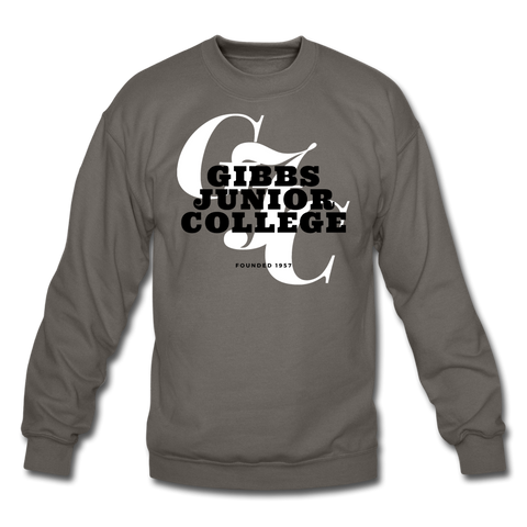 Gibbs Junior College Classic HBCU Rep U Crewneck Sweatshirt - asphalt gray