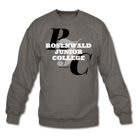 Rosenwald Junior College Classic HBCU Rep U Crewneck Sweatshirt - asphalt gray