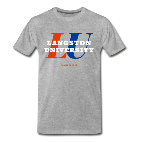 Langston University Classic HBCU Rep U T-Shirt - heather gray