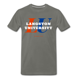 Langston University Classic HBCU Rep U T-Shirt - asphalt gray