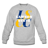 Lawson State Community College Classic HBCU Rep U Crewneck Sweatshirt - heather gray