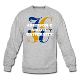 Johnson C. Smith University Classic HBCU Rep U Crewneck Sweatshirt - heather gray