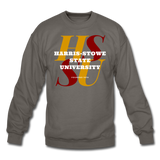 Harris-Stowe State University Classic HBCU Rep U Crewneck Sweatshirt - asphalt gray