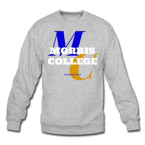 Morris College Classic HBCU Rep U Crewneck Sweatshirt - heather gray