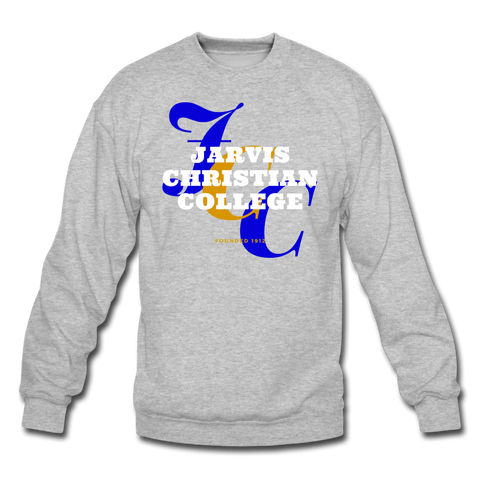 Jarvis Christian College Classic HBCU Rep U Crewneck Sweatshirt - heather gray