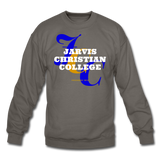 Jarvis Christian College Classic HBCU Rep U Crewneck Sweatshirt - asphalt gray
