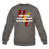 Huston-Tillotson University Classic HBCU Rep U Crewneck Sweatshirt - asphalt gray