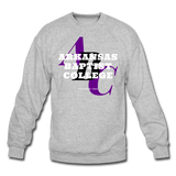 Arkansas Baptist College Classic HBCU Rep U Crewneck Sweatshirt - heather gray