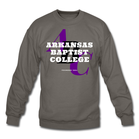 Arkansas Baptist College Classic HBCU Rep U Crewneck Sweatshirt - asphalt gray