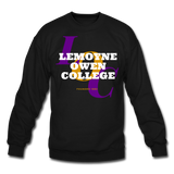 LeMoyne Owen College Classic HBCU Rep U Crewneck Sweatshirt - black