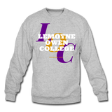 LeMoyne Owen College Classic HBCU Rep U Crewneck Sweatshirt - heather gray