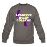 LeMoyne Owen College Classic HBCU Rep U Crewneck Sweatshirt - asphalt gray