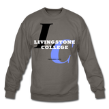 Livingstone College Classic HBCU Rep U Crewneck Sweatshirt - asphalt gray