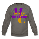 Miles College Classic HBCU Rep U Crewneck Sweatshirt - asphalt gray