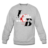 Lewis College of Business Classic HBCU Rep U Crewneck Sweatshirt - heather gray