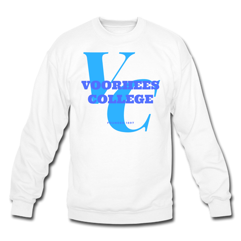 Voorhees College Classic HBCU Rep U Crewneck Sweatshirt - white