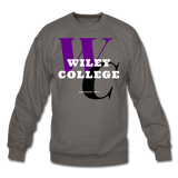 Wiley College Classic HBCU Rep U Crewneck Sweatshirt - asphalt gray