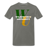 Wilberforce University Classic HBCU Rep U T-Shirt - asphalt gray