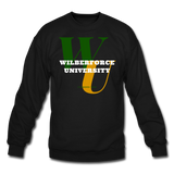 Wilberforce University Classic HBCU Rep U Crewneck Sweatshirt - black