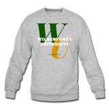 Wilberforce University Classic HBCU Rep U Crewneck Sweatshirt - heather gray
