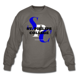 St. Philip's College Classic HBCU Rep U Crewneck Sweatshirt - asphalt gray