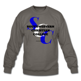 Southwestern Christian College Classic HBCU Rep U Crewneck Sweatshirt - asphalt gray