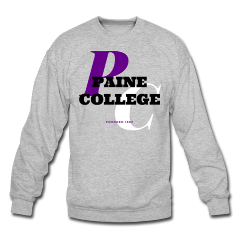 Paine College Classic HBCU Rep U Crewneck Sweatshirt - heather gray