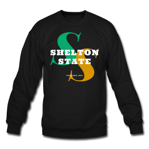 Shelton State Community College Classic HBCU Rep U Crewneck Sweatshirt - black