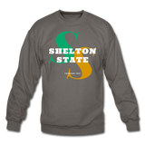 Shelton State Community College Classic HBCU Rep U Crewneck Sweatshirt - asphalt gray
