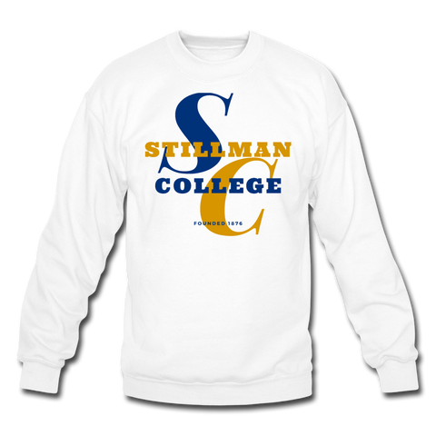 Stillman College Classic HBCU Rep U Crewneck Sweatshirt - white