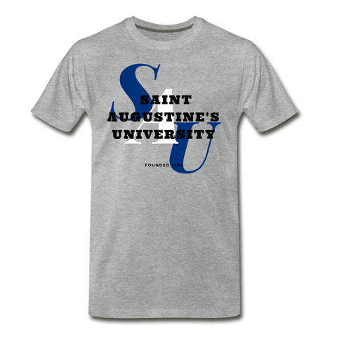 Saint Augustine's University Classic HBCU Rep U T-Shirt - heather gray