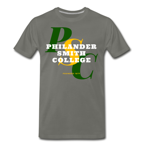 Philander Smith College Classic HBCU Rep U T-Shirt - asphalt gray