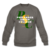 Philander Smith College Classic HBCU Rep U Crewneck Sweatshirt - asphalt gray