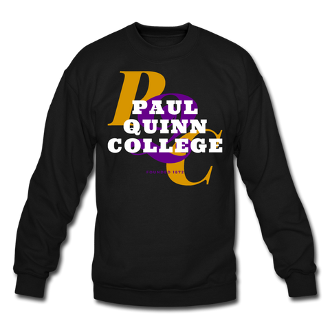 Paul Quinn College Classic HBCU Rep U Crewneck Sweatshirt - black
