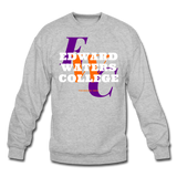 Edward Waters College (EWC) Classic HBCU Rep U Crewneck Sweatshirt - heather gray