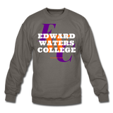 Edward Waters College (EWC) Classic HBCU Rep U Crewneck Sweatshirt - asphalt gray