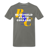 Bluefield State College Classic HBCU Rep U T-Shirt - asphalt gray