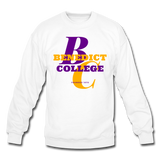 Benedict College Classic HBCU Rep U Crewneck Sweatshirt - white