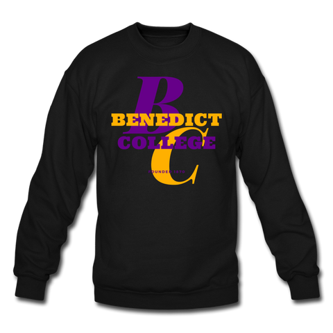 Benedict College Classic HBCU Rep U Crewneck Sweatshirt - black