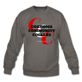 Coahoma Community College Classic HBCU Rep U Crewneck Sweatshirt - asphalt gray