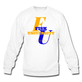 Fisk University Classic HBCU Rep U Crewneck Sweatshirt - white